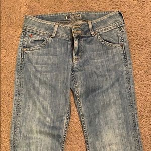 Hudson women’s white wash denim jeans size 28